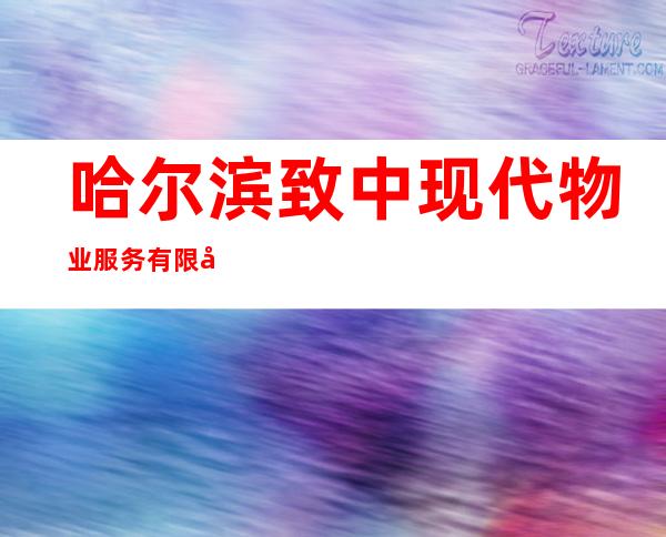 哈尔滨致中现代物业服务有限公司